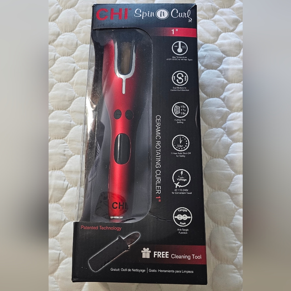 New Spin N Curl, Curling Iron For Healthy & Shiny Effortless Curls & Waves